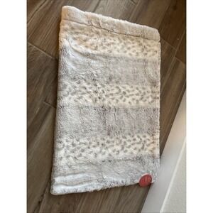 Minky Couture Genuine Gray Striped Polka plush ultra soft Pillow Case 28"x 19.5"
